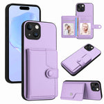 Borsa per carte con bottone RFID Custodia antifurto per telefono, For iPhone 15 Pro Max, For iPhone 15 Pro, For iPhone 15 Plus, For iPhone 15