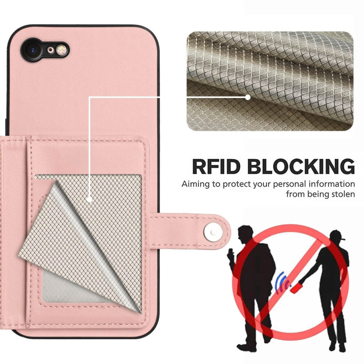 Borsa per carte con bottone RFID Custodia antifurto per telefono, For iPhone SE 2022 / 2020, For iPhone 13 Pro Max, For iPhone 13 Pro, For iPhone 13