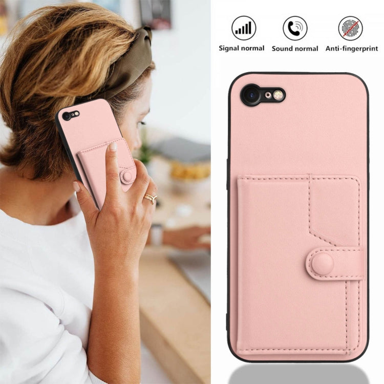 Borsa per carte con bottone RFID Custodia antifurto per telefono, For iPhone SE 2022 / 2020, For iPhone 13 Pro Max, For iPhone 13 Pro, For iPhone 13