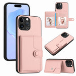 Borsa per carte con bottone RFID Custodia antifurto per telefono, For iPhone SE 2022 / 2020, For iPhone 13 Pro Max, For iPhone 13 Pro, For iPhone 13