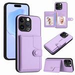 Borsa per carte con bottone RFID Custodia antifurto per telefono, For iPhone SE 2022 / 2020, For iPhone 13 Pro Max, For iPhone 13 Pro, For iPhone 13