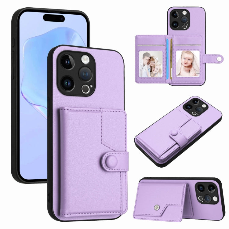Borsa per carte con bottone RFID Custodia antifurto per telefono, For iPhone SE 2022 / 2020, For iPhone 13 Pro Max, For iPhone 13 Pro, For iPhone 13