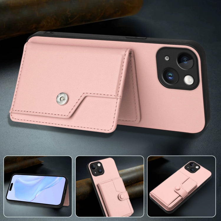 Borsa per carte con bottone RFID Custodia antifurto per telefono, For iPhone 13 mini, For iPhone 12, For iPhone 12 Pro Max, For iPhone 12 Pro