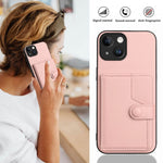 Borsa per carte con bottone RFID Custodia antifurto per telefono, For iPhone 13 mini, For iPhone 12, For iPhone 12 Pro Max, For iPhone 12 Pro