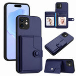 Borsa per carte con bottone RFID Custodia antifurto per telefono, For iPhone 13 mini, For iPhone 12, For iPhone 12 Pro Max, For iPhone 12 Pro