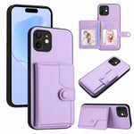Borsa per carte con bottone RFID Custodia antifurto per telefono, For iPhone 13 mini, For iPhone 12, For iPhone 12 Pro Max, For iPhone 12 Pro