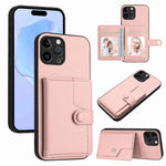 Borsa per carte con bottone RFID Custodia antifurto per telefono, For iPhone 13 mini, For iPhone 12, For iPhone 12 Pro Max, For iPhone 12 Pro