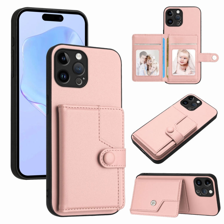 Borsa per carte con bottone RFID Custodia antifurto per telefono, For iPhone 13 mini, For iPhone 12, For iPhone 12 Pro Max, For iPhone 12 Pro
