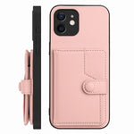 Borsa per carte con bottone RFID Custodia antifurto per telefono, For iPhone 12 mini, For iPhone 11 Pro Max, For iPhone 11, For iPhone 11 Pro