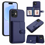 Borsa per carte con bottone RFID Custodia antifurto per telefono, For iPhone 12 mini, For iPhone 11 Pro Max, For iPhone 11, For iPhone 11 Pro