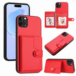 Borsa per carte con bottone RFID Custodia antifurto per telefono, For iPhone 12 mini, For iPhone 11 Pro Max, For iPhone 11, For iPhone 11 Pro