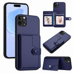 Borsa per carte con bottone RFID Custodia antifurto per telefono, For iPhone 12 mini, For iPhone 11 Pro Max, For iPhone 11, For iPhone 11 Pro