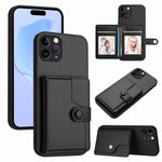 Borsa per carte con bottone RFID Custodia antifurto per telefono, For iPhone 12 mini, For iPhone 11 Pro Max, For iPhone 11, For iPhone 11 Pro