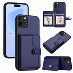 Borsa per carte con bottone RFID Custodia antifurto per telefono, For iPhone 12 mini, For iPhone 11 Pro Max, For iPhone 11, For iPhone 11 Pro