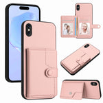 Borsa per carte con bottone RFID Custodia antifurto per telefono, For iPhone XS / X, For iPhone XR, For iPhone XS Max, For iPhone 8 Plus / 7 Plus