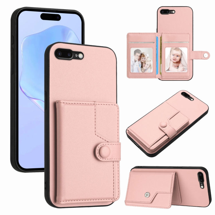 Borsa per carte con bottone RFID Custodia antifurto per telefono, For iPhone XS / X, For iPhone XR, For iPhone XS Max, For iPhone 8 Plus / 7 Plus