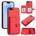 Borsa per carte con bottone RFID Custodia antifurto per telefono, For iPhone XS / X, For iPhone XR, For iPhone XS Max, For iPhone 8 Plus / 7 Plus