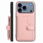 Borsa per carte con bottone RFID Custodia antifurto per telefono, For iPhone 17 Pro Max, For iPhone 17 Pro, For iPhone 17, For iPhone Air