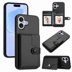 Borsa per carte con bottone RFID Custodia antifurto per telefono, For iPhone 17 Pro Max, For iPhone 17 Pro, For iPhone 17, For iPhone Air