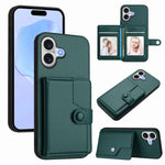 Borsa per carte con bottone RFID Custodia antifurto per telefono, For iPhone 17 Pro Max, For iPhone 17 Pro, For iPhone 17, For iPhone Air