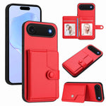 Borsa per carte con bottone RFID Custodia antifurto per telefono, For iPhone 17 Pro Max, For iPhone 17 Pro, For iPhone 17, For iPhone Air