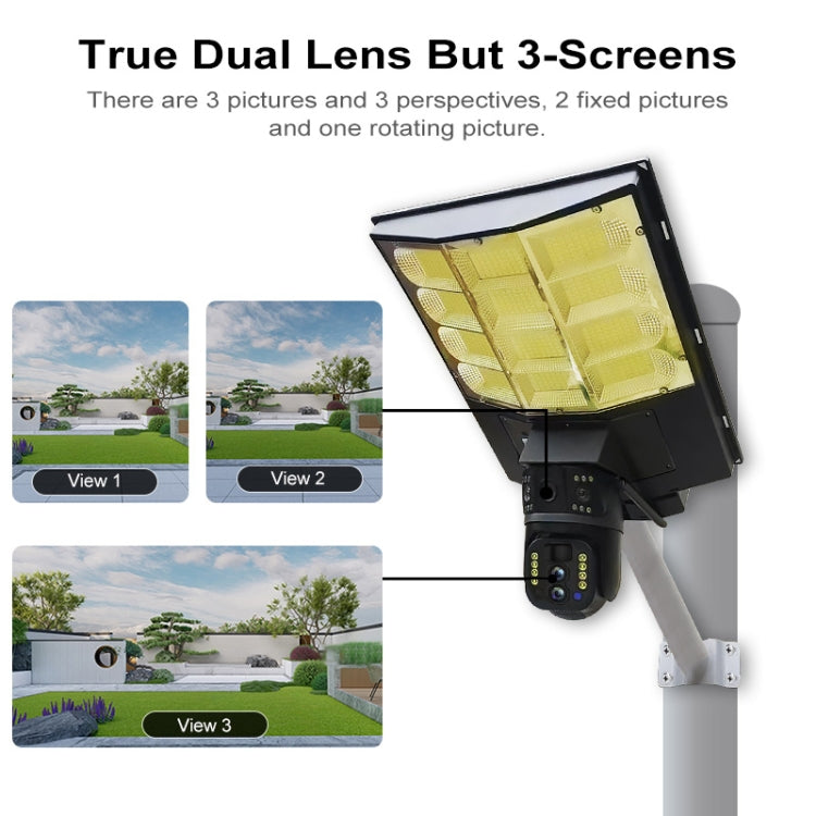 Lampione solare con telecamera HD doppia lente 4G WiFi