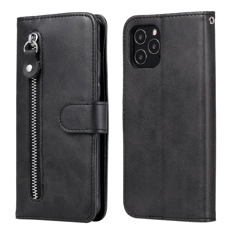 Custodia portafoglio in pelle con cerniera per smartphone