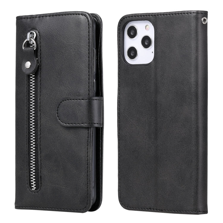 Custodia portafoglio in pelle con cerniera per smartphone