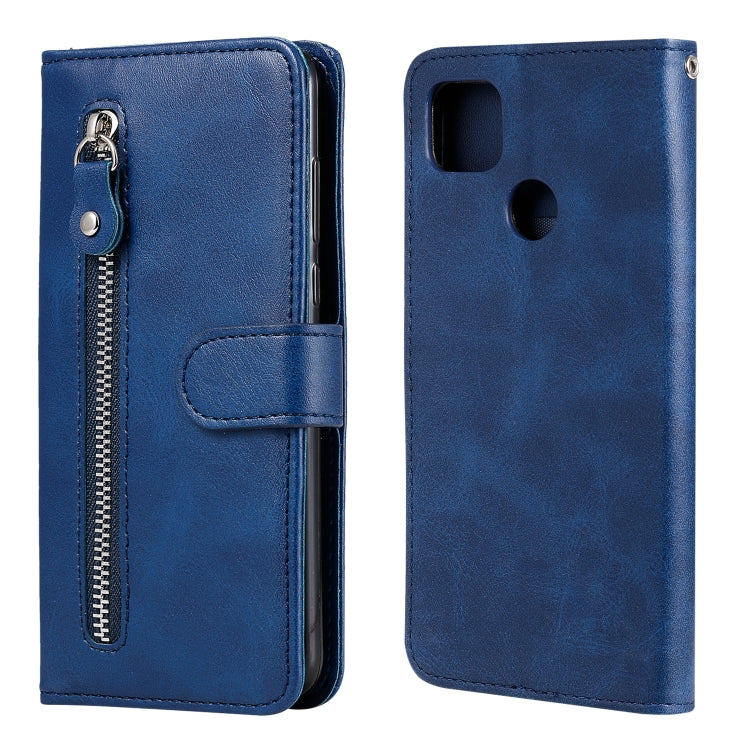 Custodia portafoglio in pelle con cerniera per smartphone