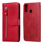 Custodia portafoglio in pelle con cerniera per Galaxy Note20 Ultr