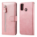 Custodia portafoglio in pelle con cerniera per Galaxy Note20 Ultr