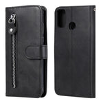 Custodia portafoglio in pelle con cerniera per Galaxy Note20 Ultr