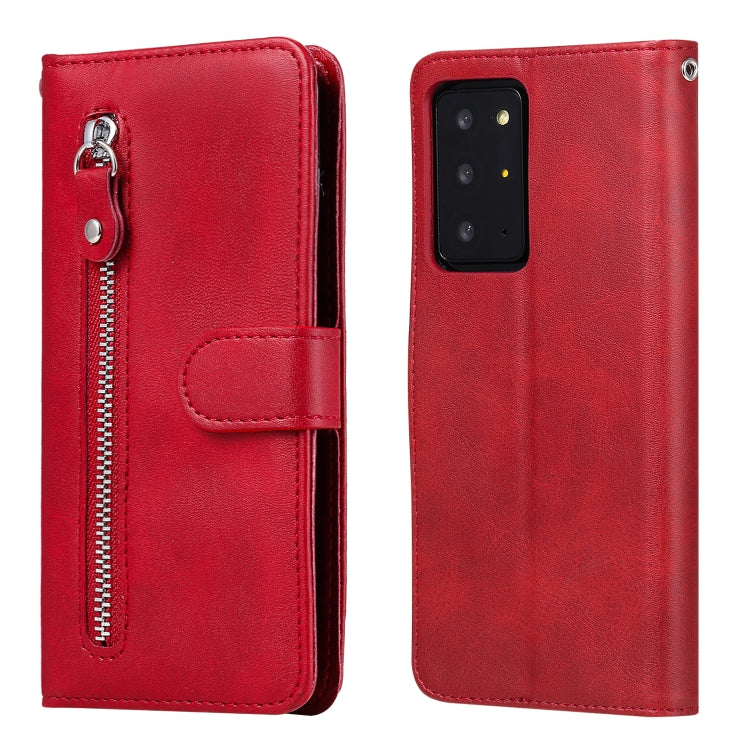 Custodia portafoglio in pelle con cerniera per Galaxy Note20 Ultr