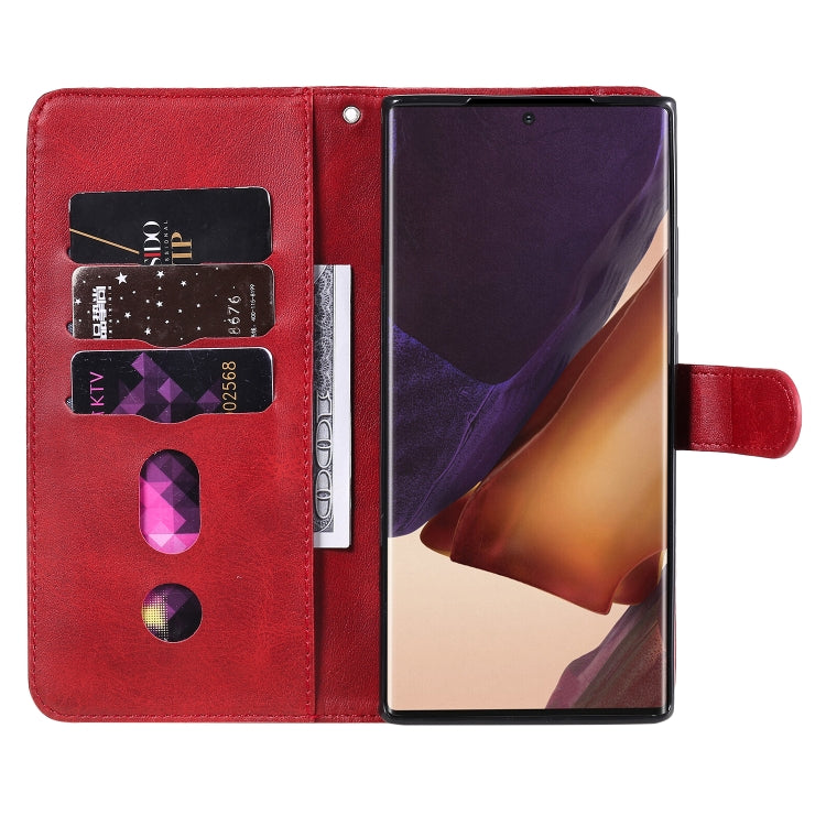 Custodia portafoglio in pelle con cerniera per Galaxy Note20 Ultr