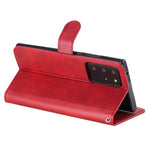 Custodia portafoglio in pelle con cerniera per Galaxy Note20 Ultr