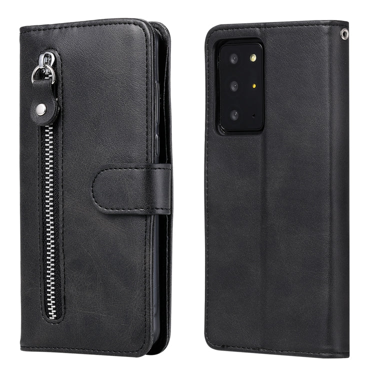 Custodia portafoglio in pelle con cerniera per Galaxy Note20 Ultr