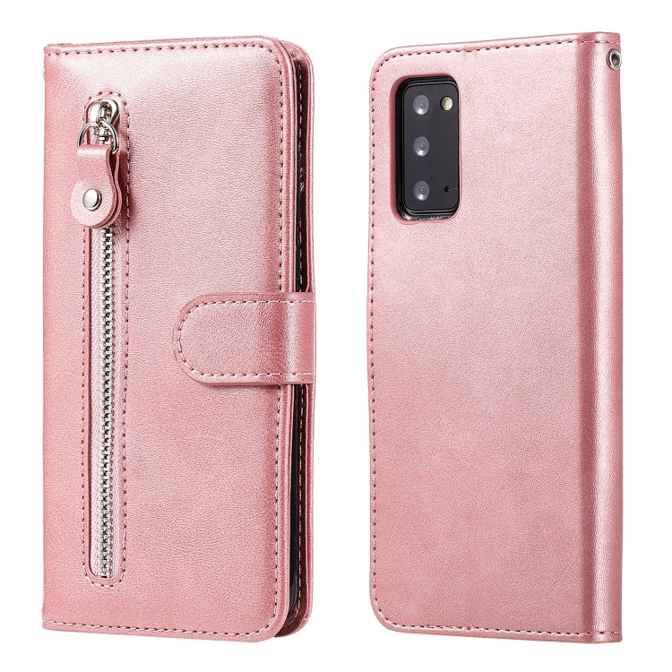 Custodia portafoglio in pelle con cerniera per Galaxy Note20 Ultr