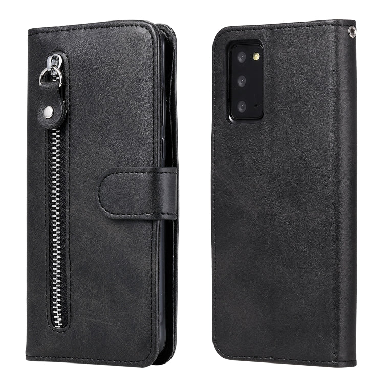 Custodia portafoglio in pelle con cerniera per Galaxy Note20 Ultr