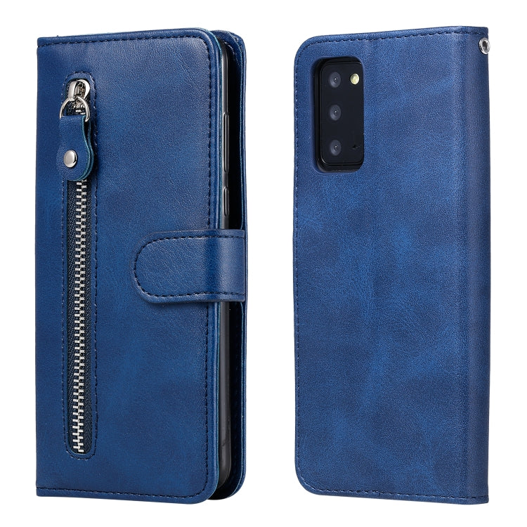 Custodia portafoglio in pelle con cerniera per Galaxy Note20 Ultr
