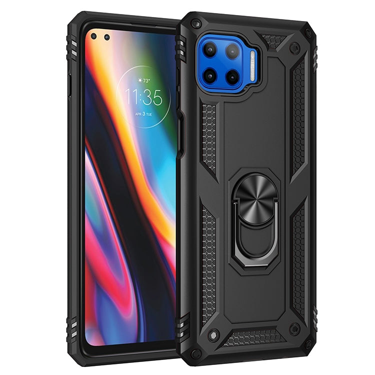 Custodia protettiva antiurto in TPU + PC con supporto girevole a 360 gradi, For Motorola Moto G Fast, For Motorola Moto G 5G Plus