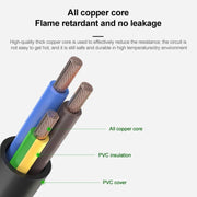Cavo di alimentazione per PC con spina USA a 3 pin, 3m, 5m