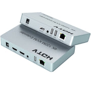 Extender di rete HDMI USB KVM 4K da 120 m, EU Plug, US Plug, UK Plug