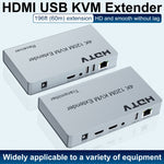 Extender HDMI USB KVM 4K da 120 m con EU/US/UK Plug