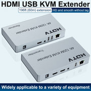 Extender di rete HDMI USB KVM 4K da 120 m, EU Plug, US Plug, UK Plug