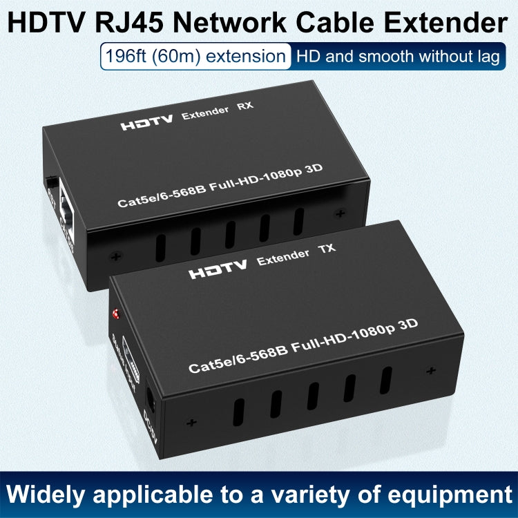 Cavo prolunga rete RJ45 HDTV 60 m con spina EU/US/UK