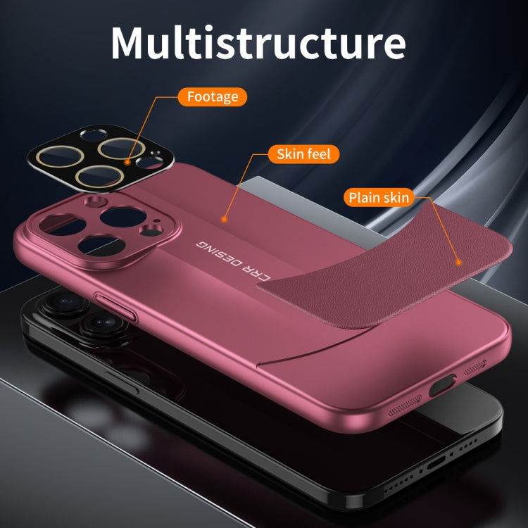 Custodia per telefono con copertura totale in pelle vegetariana serie Skin Feel, For iPhone 13 Pro Max, For iPhone 13 Pro, For iPhone 13, For iPhone 12