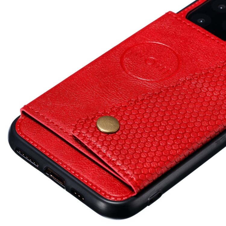 Custodia in pelle con supporto per iPhone 12