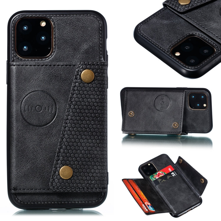 Custodia in pelle con supporto per iPhone 12