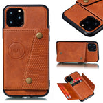 Custodia in pelle con supporto per iPhone 12