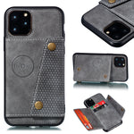 Custodia in pelle con supporto per iPhone 12